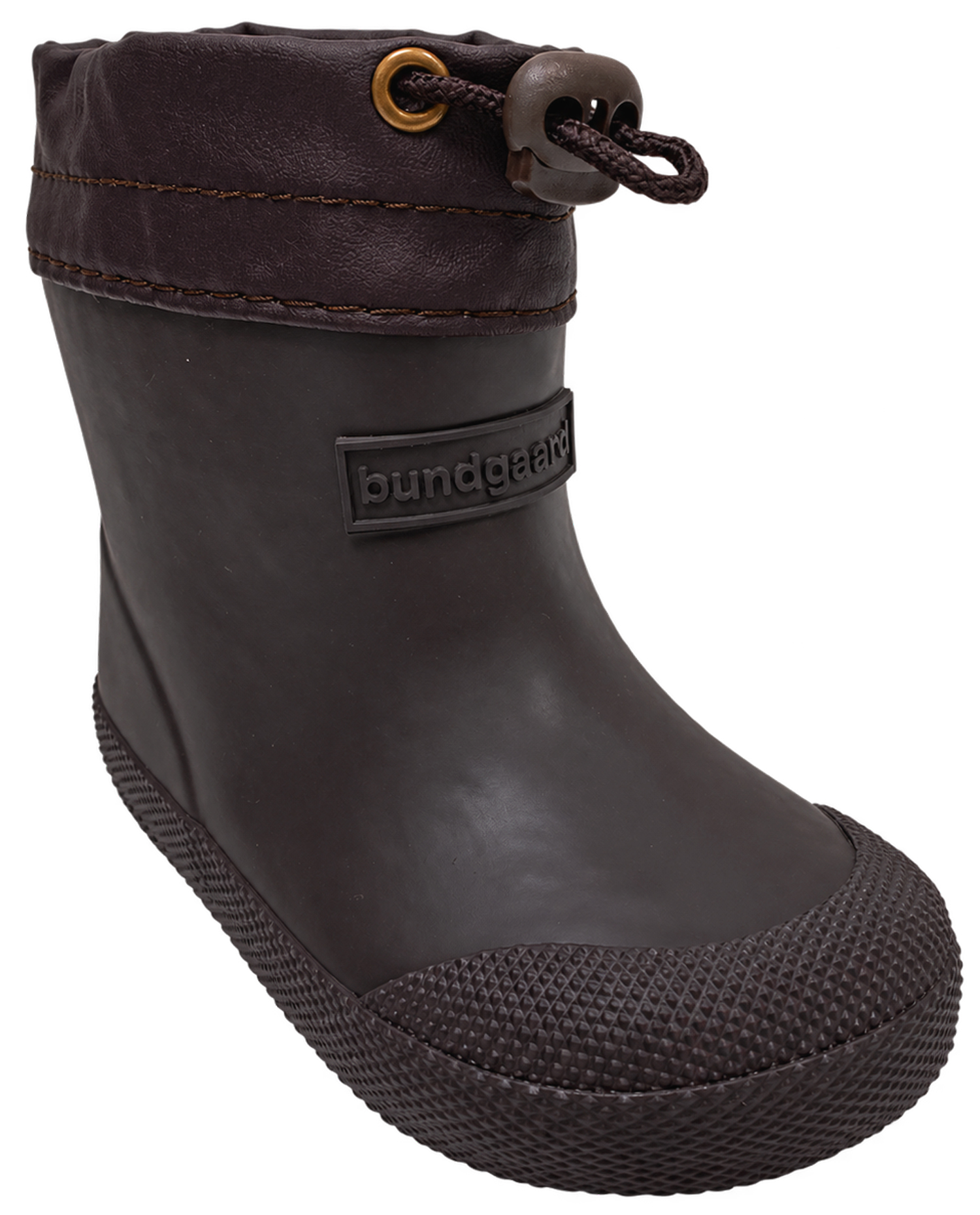 Barfuß Gummistiefel / Regenüberzieher >BUNDGAARD< mit Warmfutter MALIK in Dark Brown