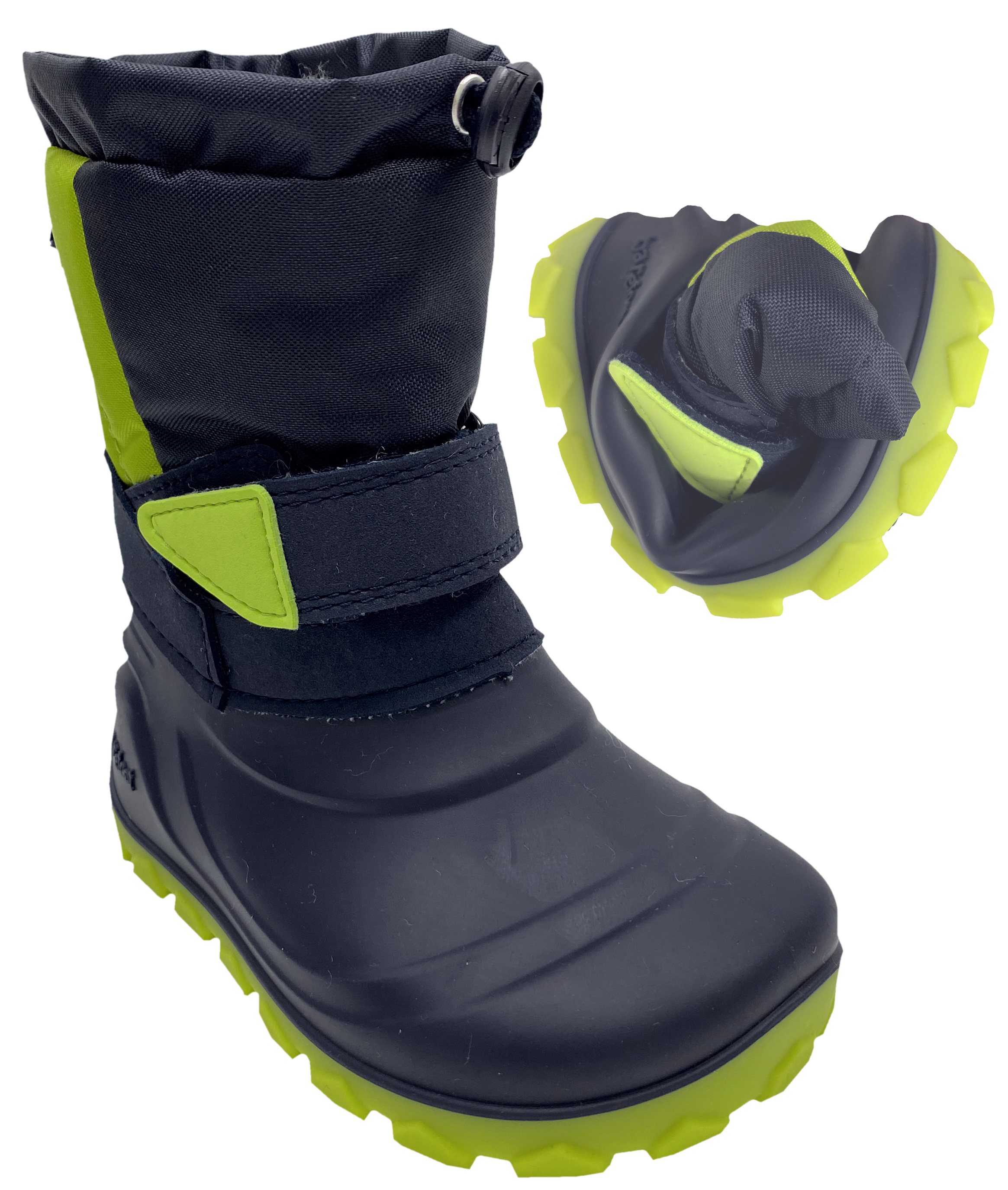 Halbhoher Winterstiefel / Barfußschuhe super leicht & warm LURCHI Barefoot in Navy Modell Jan