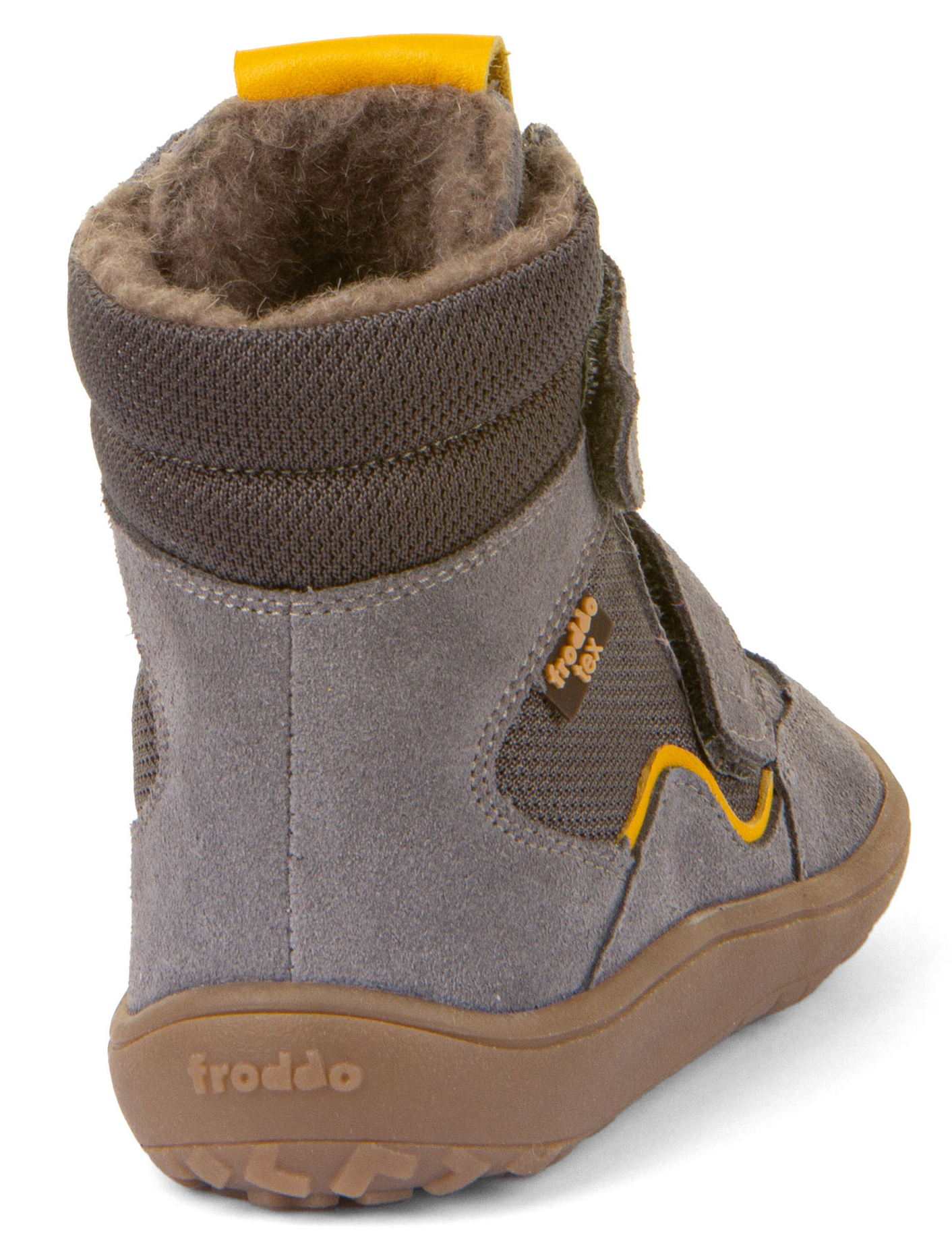 Winterschuhe / Barfußschuhe, Schurwoll Futter & TEX Membran  in GRAU von FRODDO G3160205-3