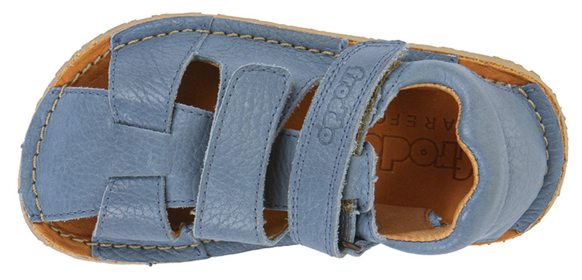 Barfußsandale aus Leder, Fersen & Zehenschutz von FRODDO *Flexy Avi* in Jeans G3150263
