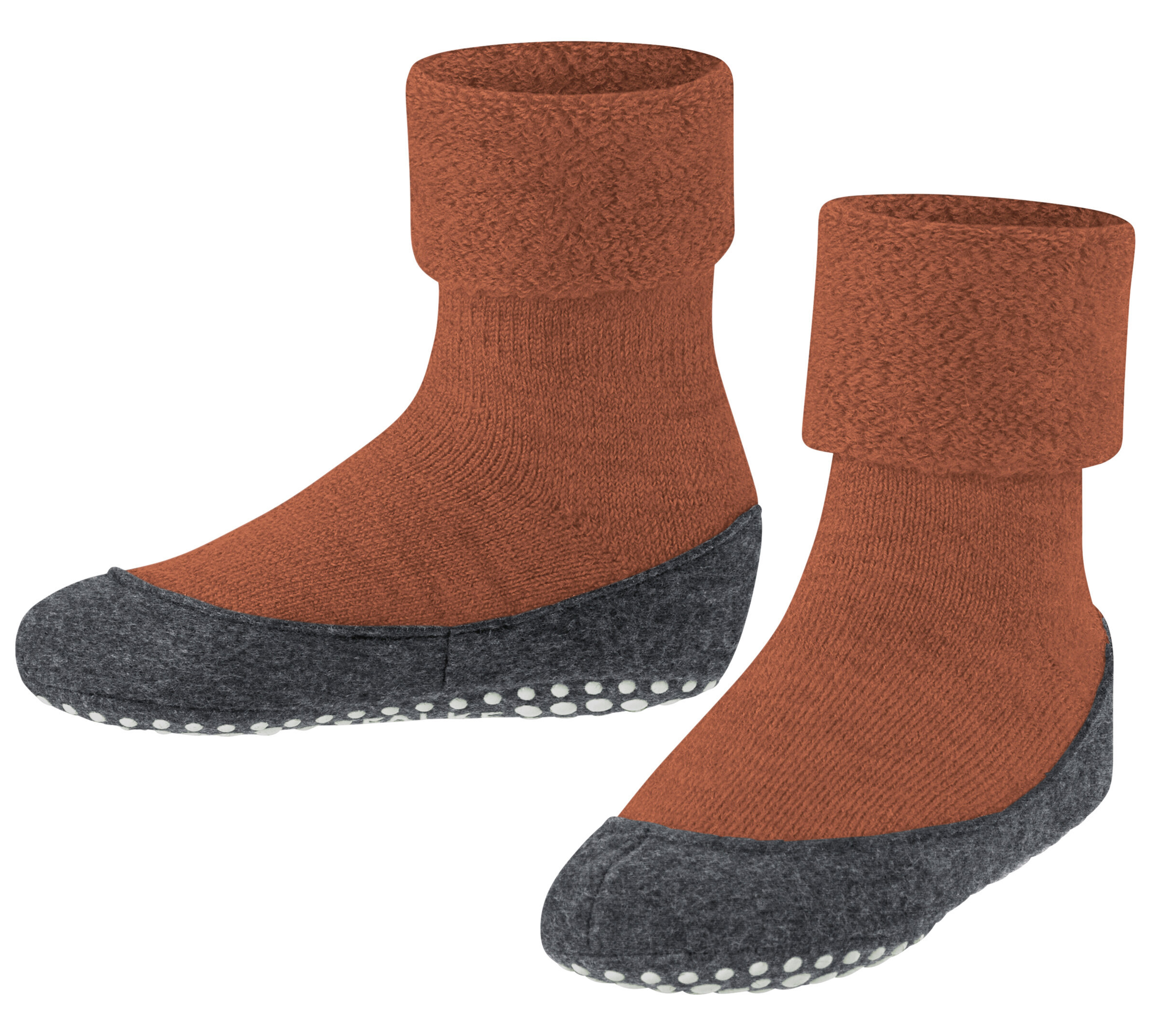 COSYSHOE - Warm haltender & rutschsicherer Hausschuh aus Wolle von FALKE in TERRA