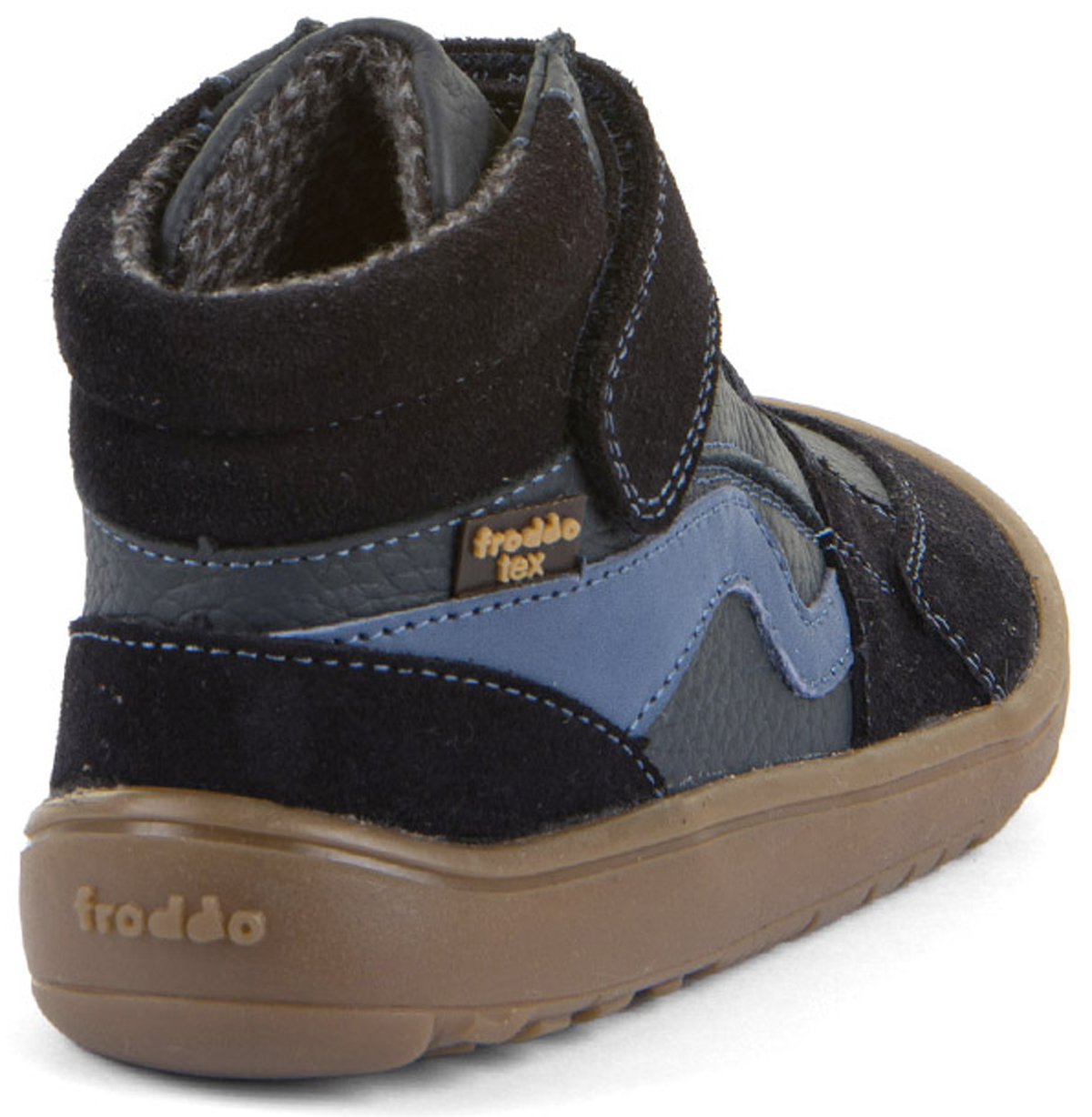 Halbhohe Barfußschuhe, TEX Membran & Textil Futter FRODDO *Barefoot TEX Go * Dark Blue G3110265