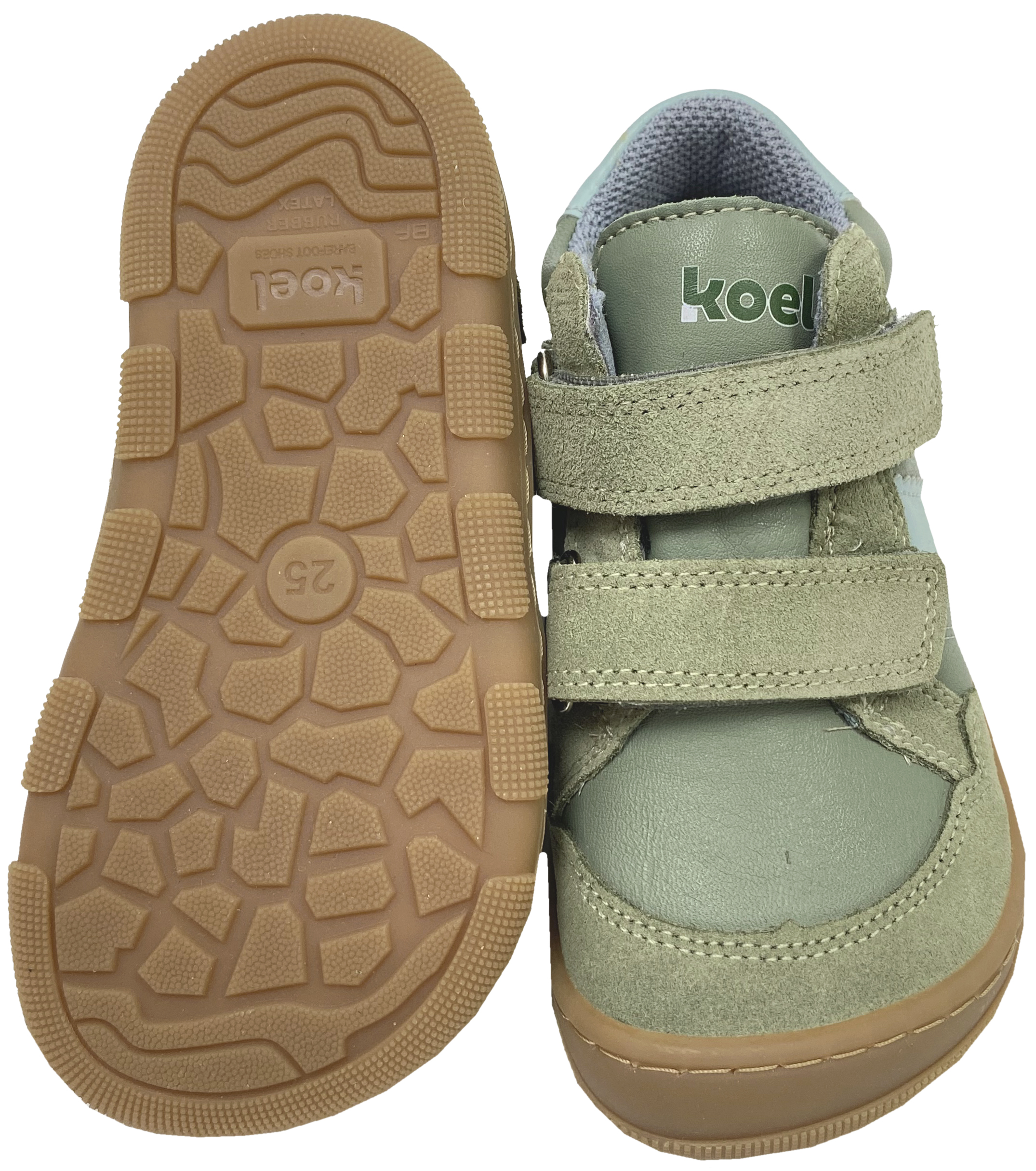 Knöchelhohe Minimalschuhe Leder + TEX Membran KOEL Barefoot * Kabriel 3.0 * Olive