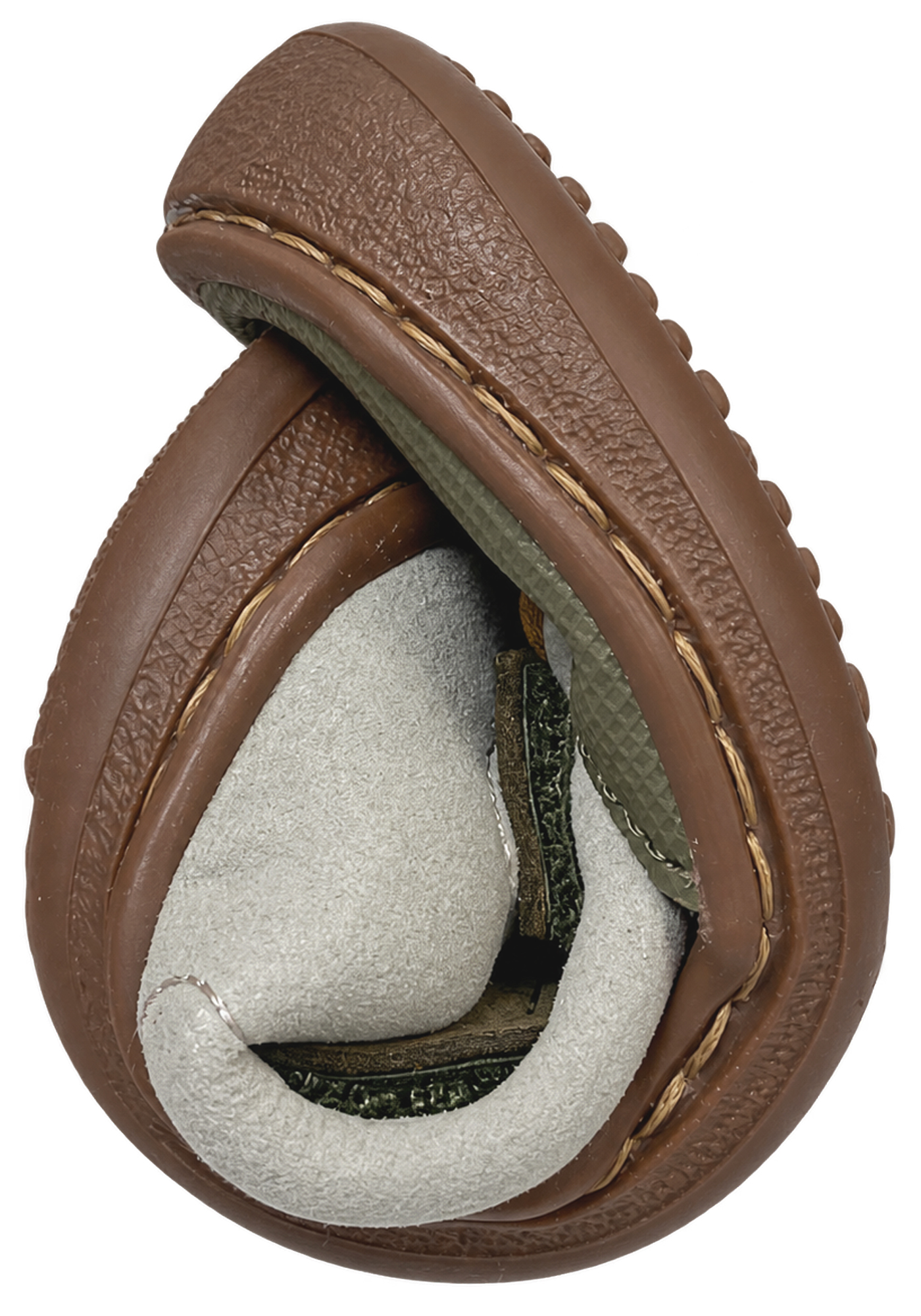 Vegane Sneaker / Barfußschuhe von FLEXI NENS in Khaki / Grau / Dunkel Ocker 9022-R