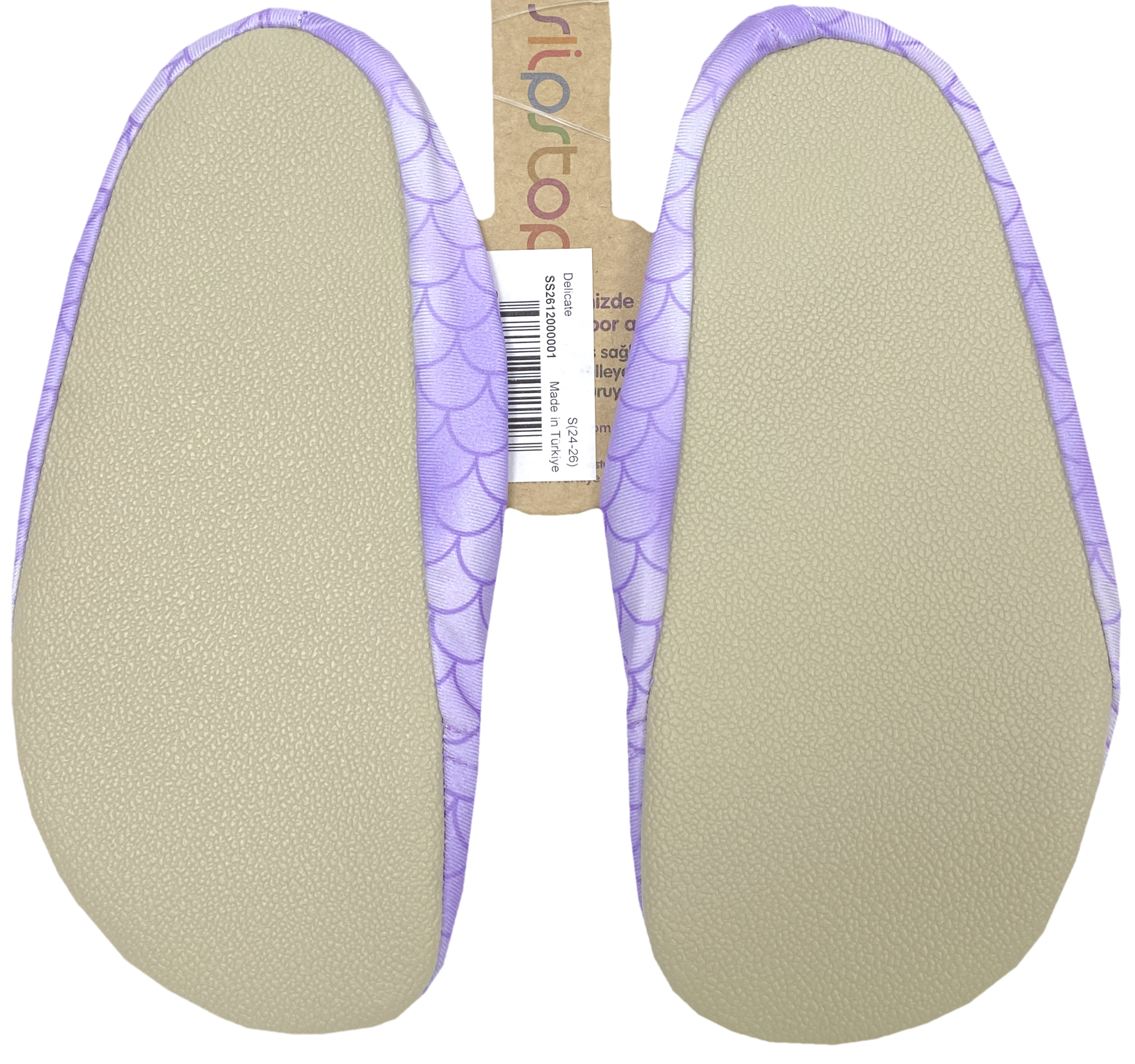 Slip Stop Badeschuhe / Turnschläppchen Barfußschuhe *Delicate / Lila Seestern *