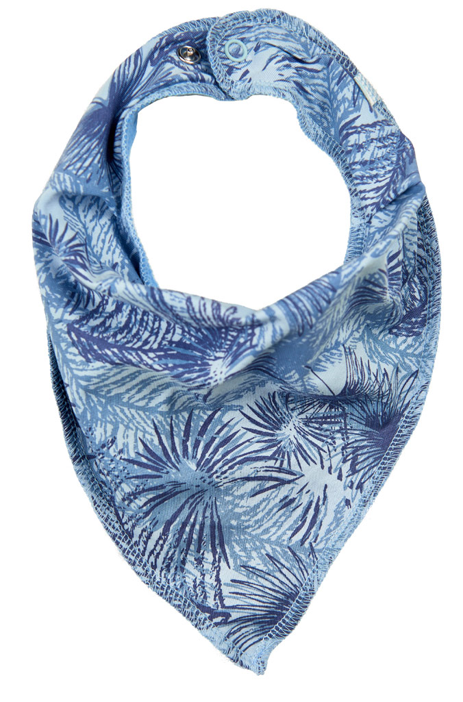 Halstuch, Spucktuch, Dreieckstuch in hellblau Allover Muster von MINYMO 110708 AO