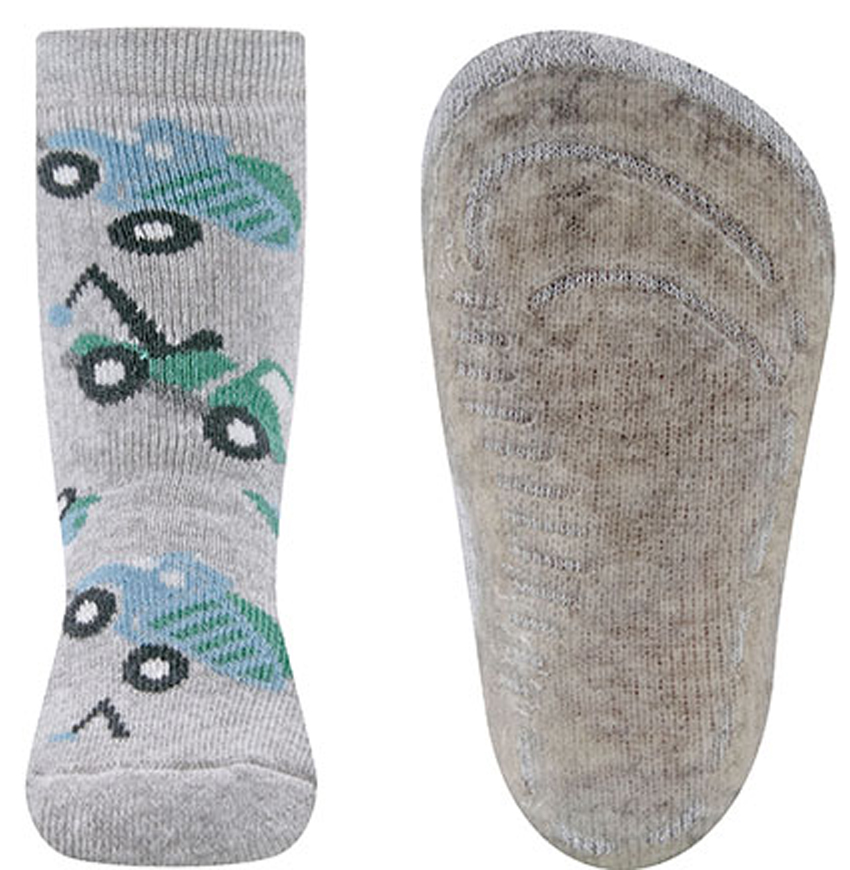 Stoppersocken aus BW Vollfrottee Softstep Sohle v. EWERS in Grau * BAUFAHRZEUGE * 221411