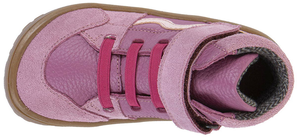 Halbhohe Barfußschuhe, TEX Membran & Textil Futter FRODDO *Barefoot TEX Go * in Fuxia Pink G3110265