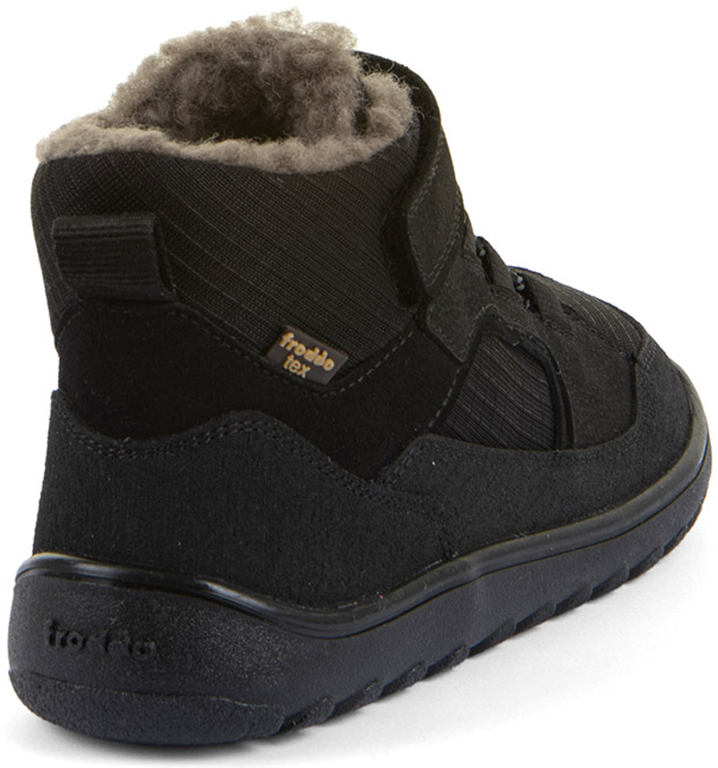 Waldkita Barfußschuh + Schurwollfutter & TEX M. Barefoot UP Path von FRODDO Black G3110288