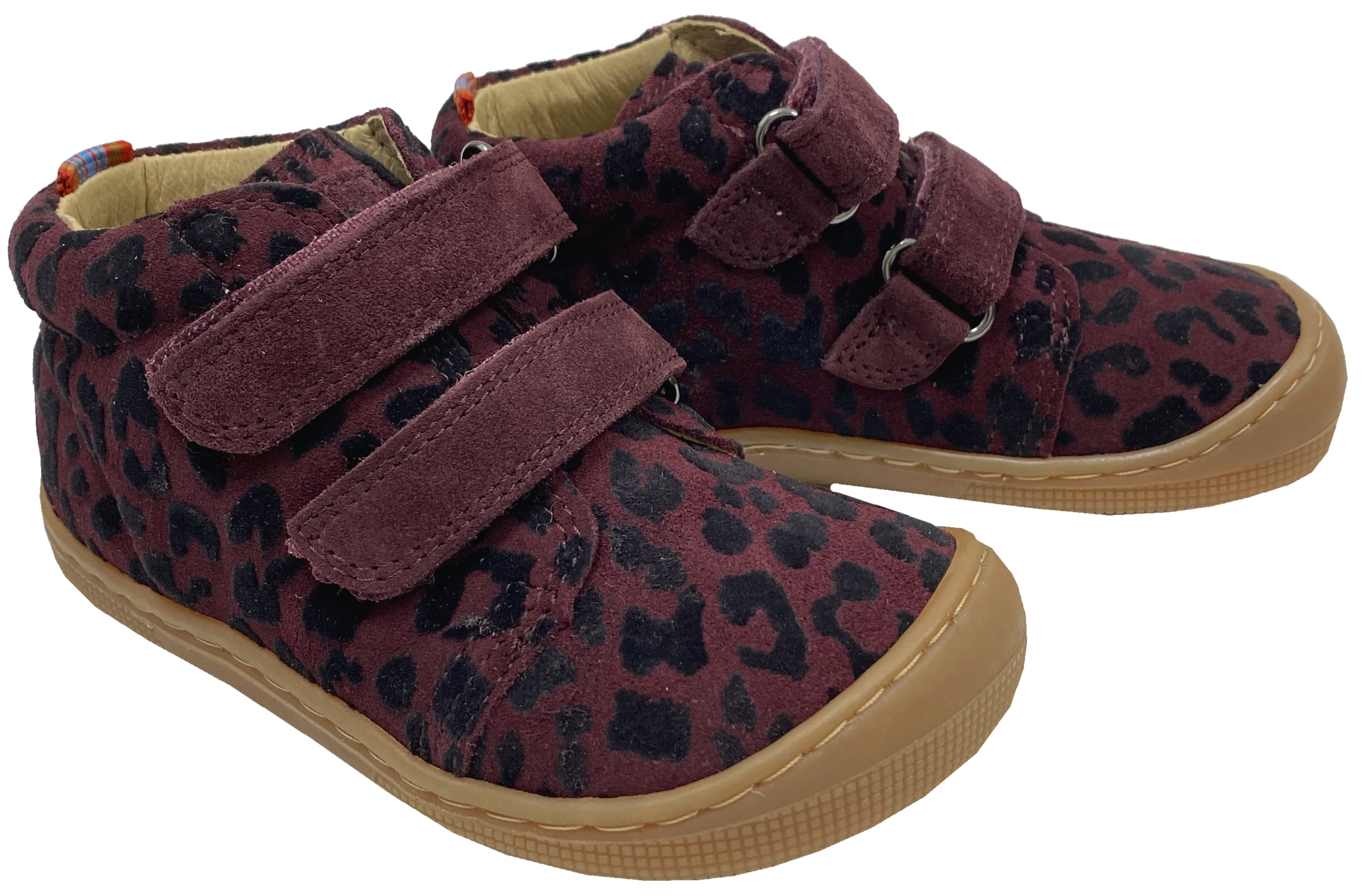 Halbschuhe aus Hydro Leder + Lederfutter von KOEL Barefoot *DON Fantasy * Bordeaux Leo Design