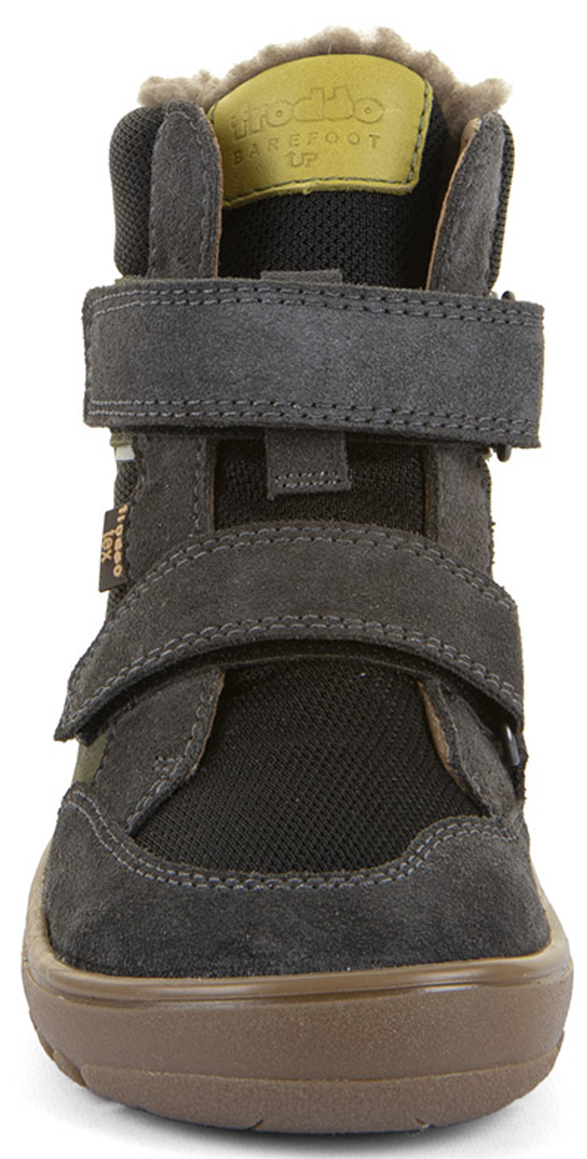 Barfußschuhe / Winterstiefel + Schurwollfutter Barefoot UP Hill Wool von FRODDO Grey/Black /Olive G3160262