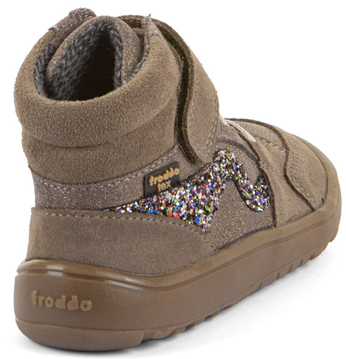 Halbhohe Barfußschuhe mit TEX Membran & Textil Futter v. FRODDO *Barefoot TEX Go * in Bronze G3110265