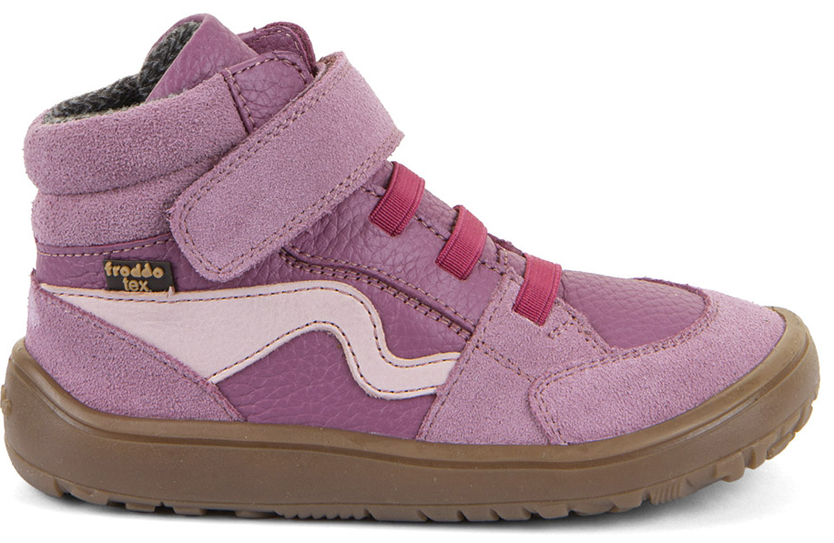 Halbhohe Barfußschuhe, TEX Membran & Textil Futter FRODDO *Barefoot TEX Go * in Fuxia Pink G3110265