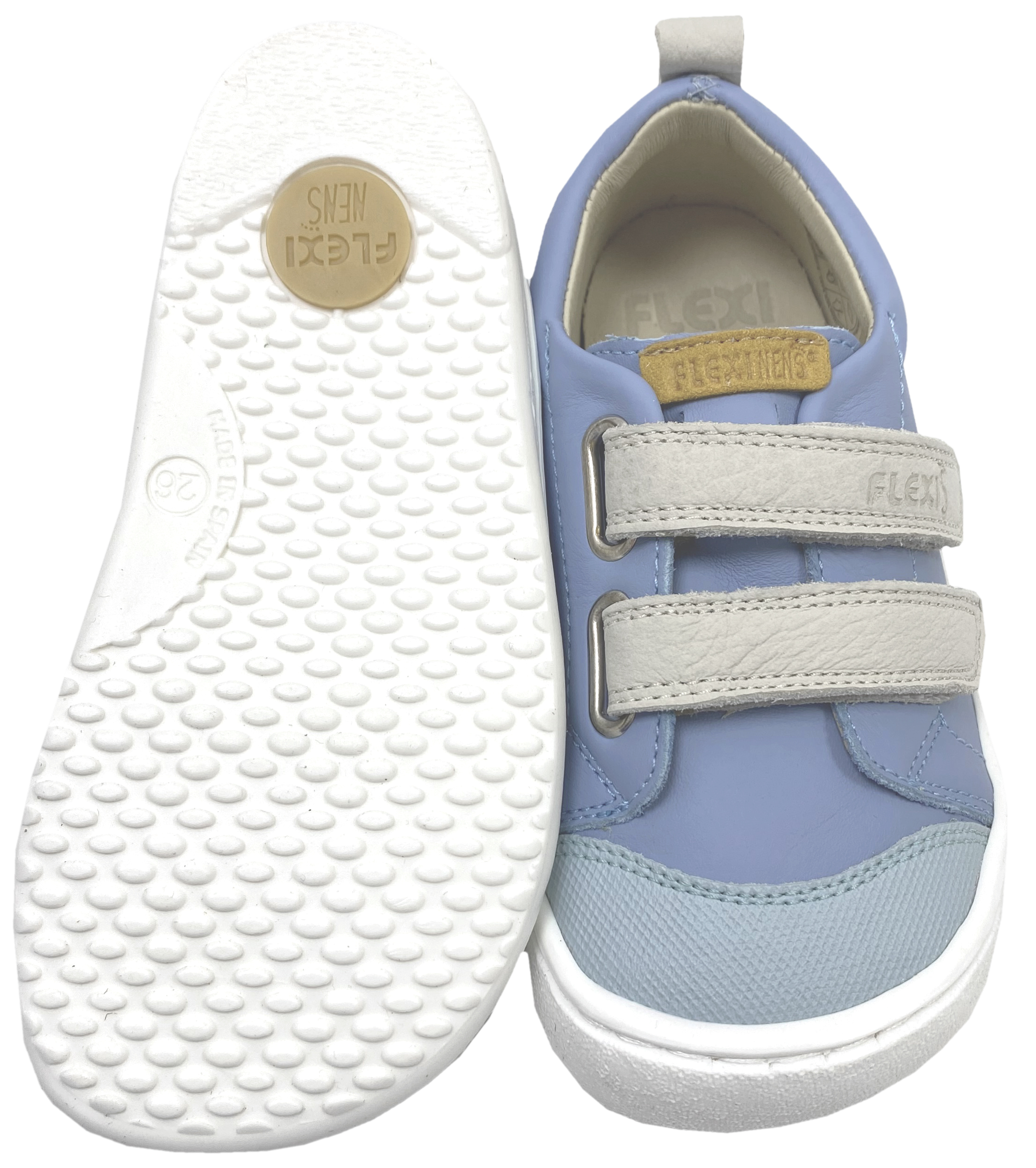Barfuß Sneaker in hellem Jeansblau / Celeste von FLEXI NENS 42932