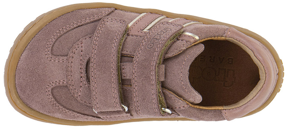 Barfußsneaker aus Leder mit Doppelklett von FRODDO *Barefoot F Motion* in Dark Pink G3130292
