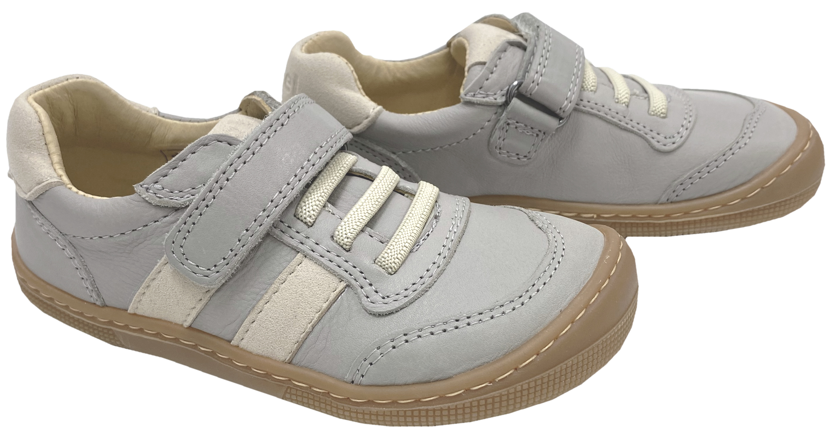 Trendige Low Top Sneaker * DYLAN * Glattleder / Barfußschuhe in Grau / Hellgrau von KOEL 07M045.121