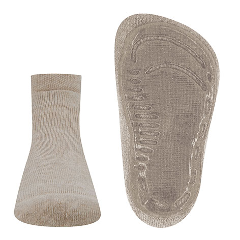 Stoppersocken, kurze Sneaker Höhe BW Vollfrottee Softstep Sohle v. EWERS Uni Beige 221362