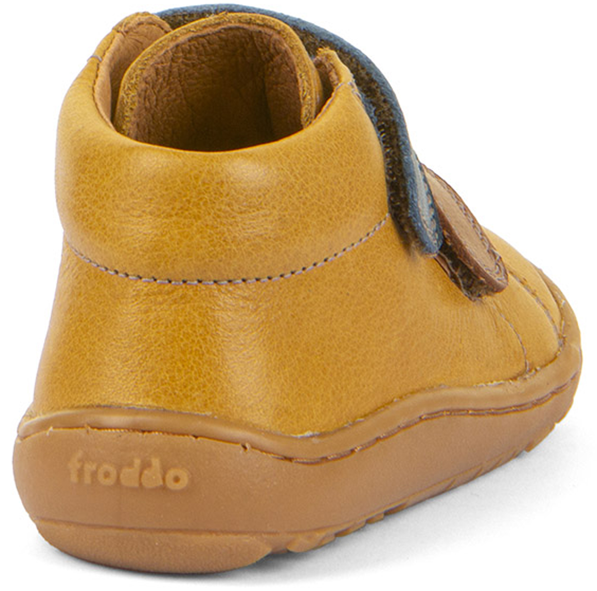 Barfußschuhe knöchelhoch aus Nappaleder von FRODDO in Senfgelb *First Step* G2130360
