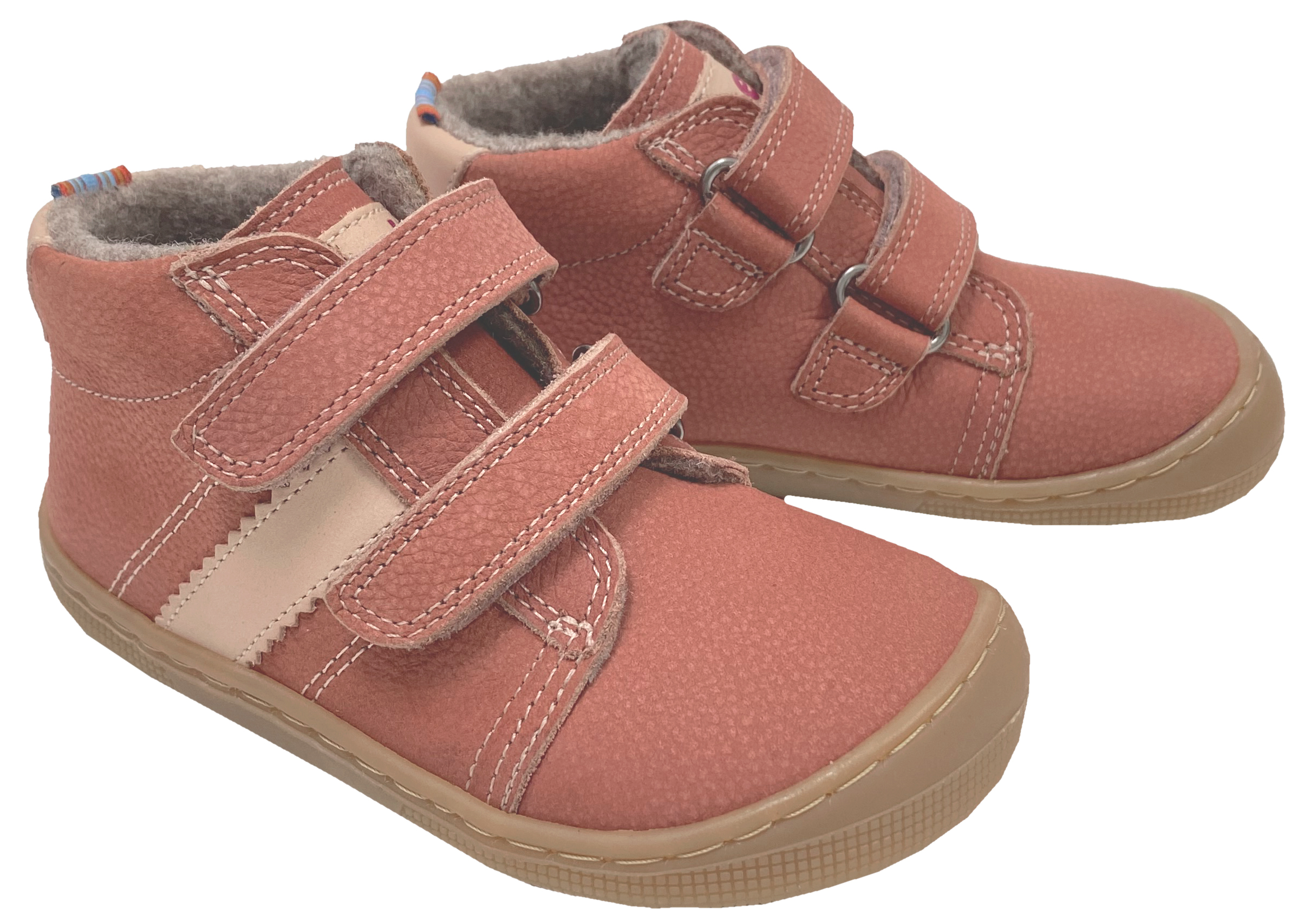 Hydroleder Barfußschuhe mit Wollfutter * DAVID 3.0 Wool * in Old Pink von KOEL 07M070.233
