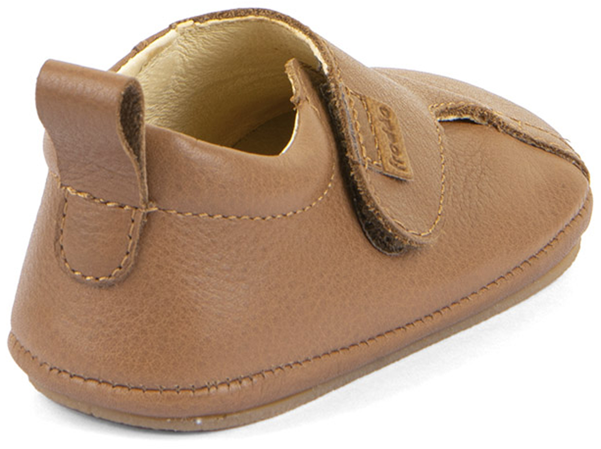 Flache Prewalker Lederschuhe in Cognac mit soft- knautschiger Minimalsohle von FRODDO Barefoot G1130020