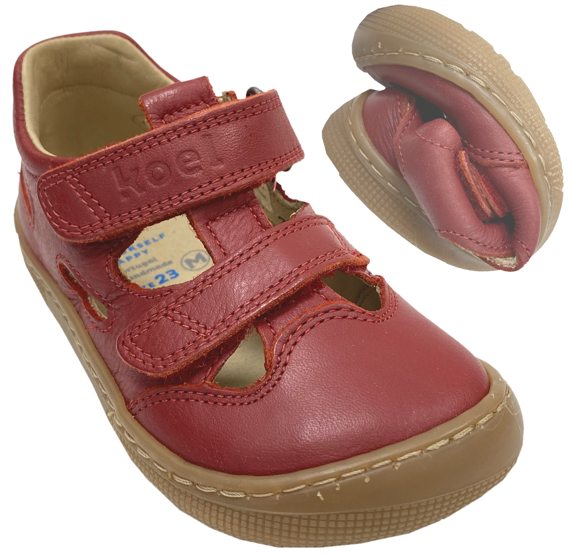 Halbsandalen / Barfußschuhe Modell * DEEN Napa * in Rot von KOEL 07M033.101