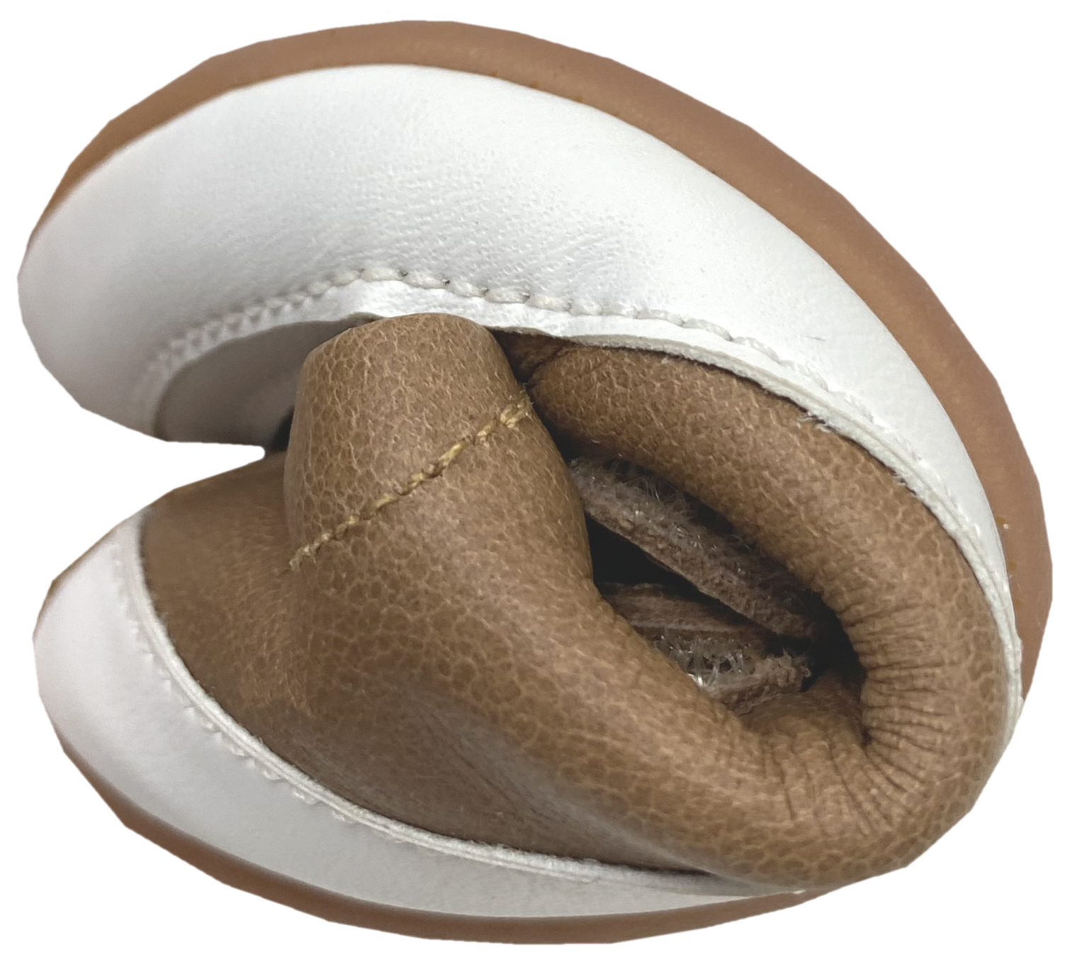 Knautschiger Lederschuh mit Minimalsohle Barfußsneaker *BOSSY* Braun von TIP TOEY JOEY