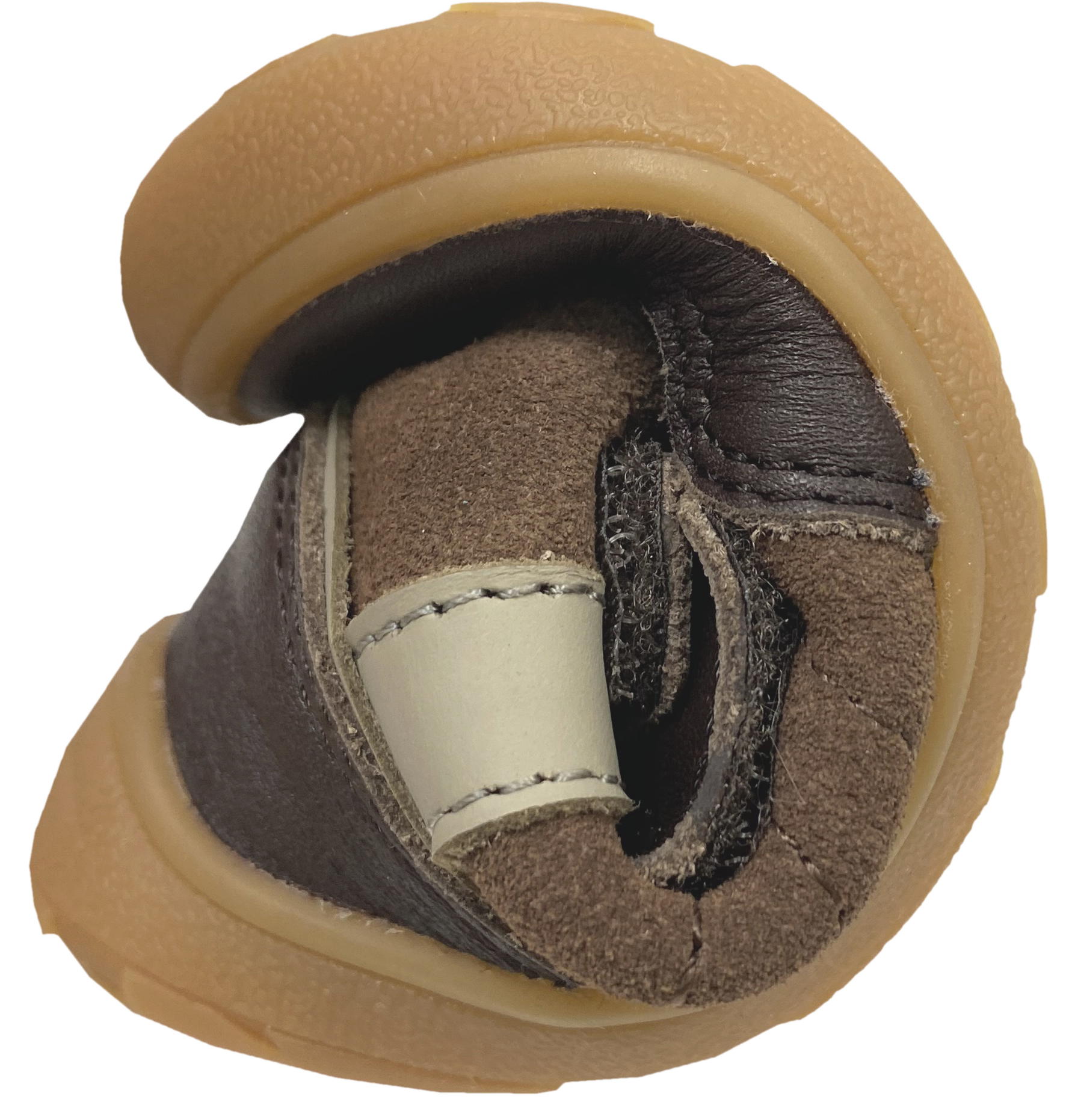 Halbhoher Barfußschuh aus weichem Leder von BISGAARD Barefoot * BECKY * in Braun