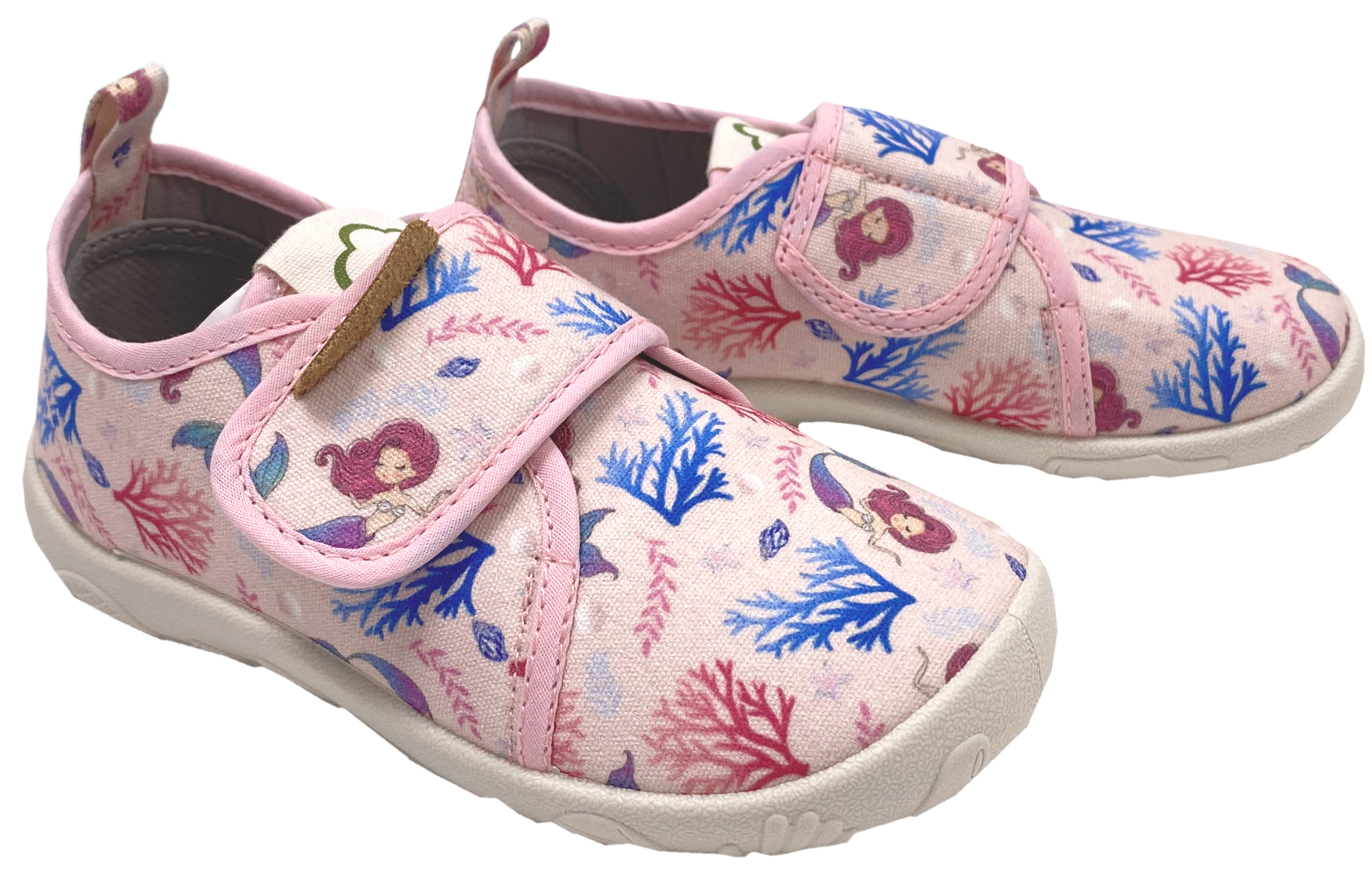 Textil Canvas Sneaker in Rosa Meerjungfrau, Non Marking Minimalsohle von D.D.Step Barefoot C086-51499