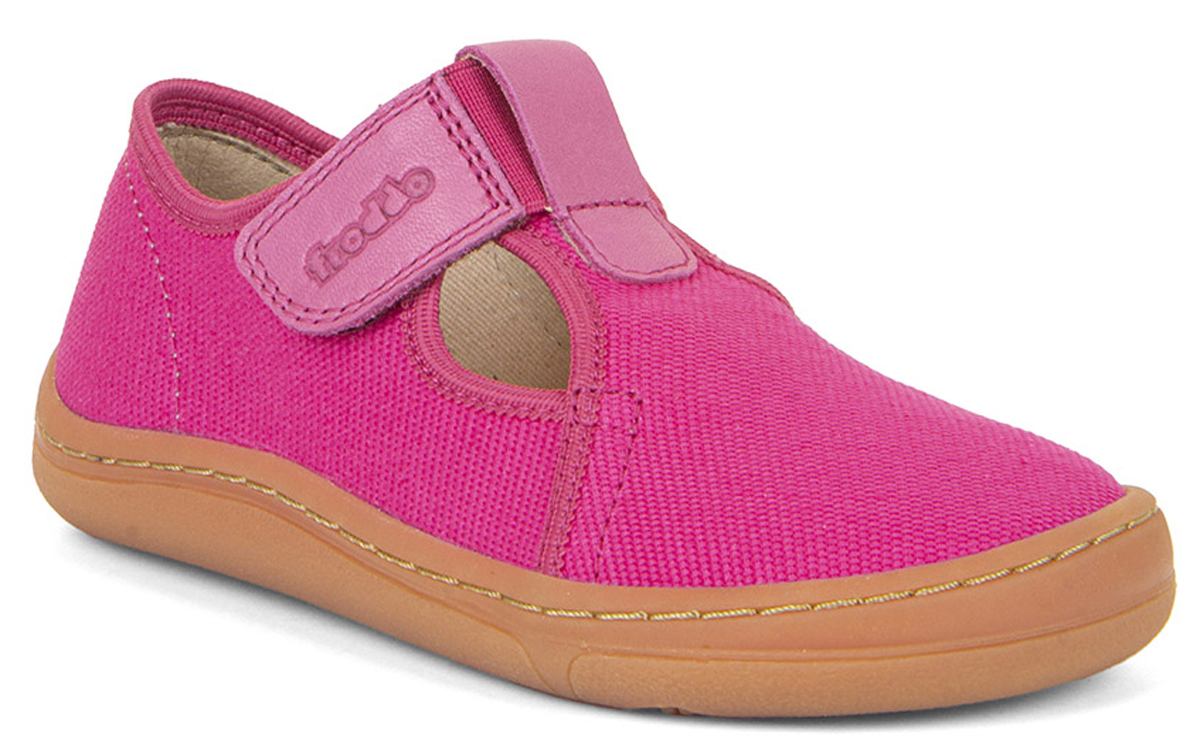 Barfußschuhe aus BW Canvas für Sport / Sommer / Kita in Fuxia / Pink FRODDO G1700309