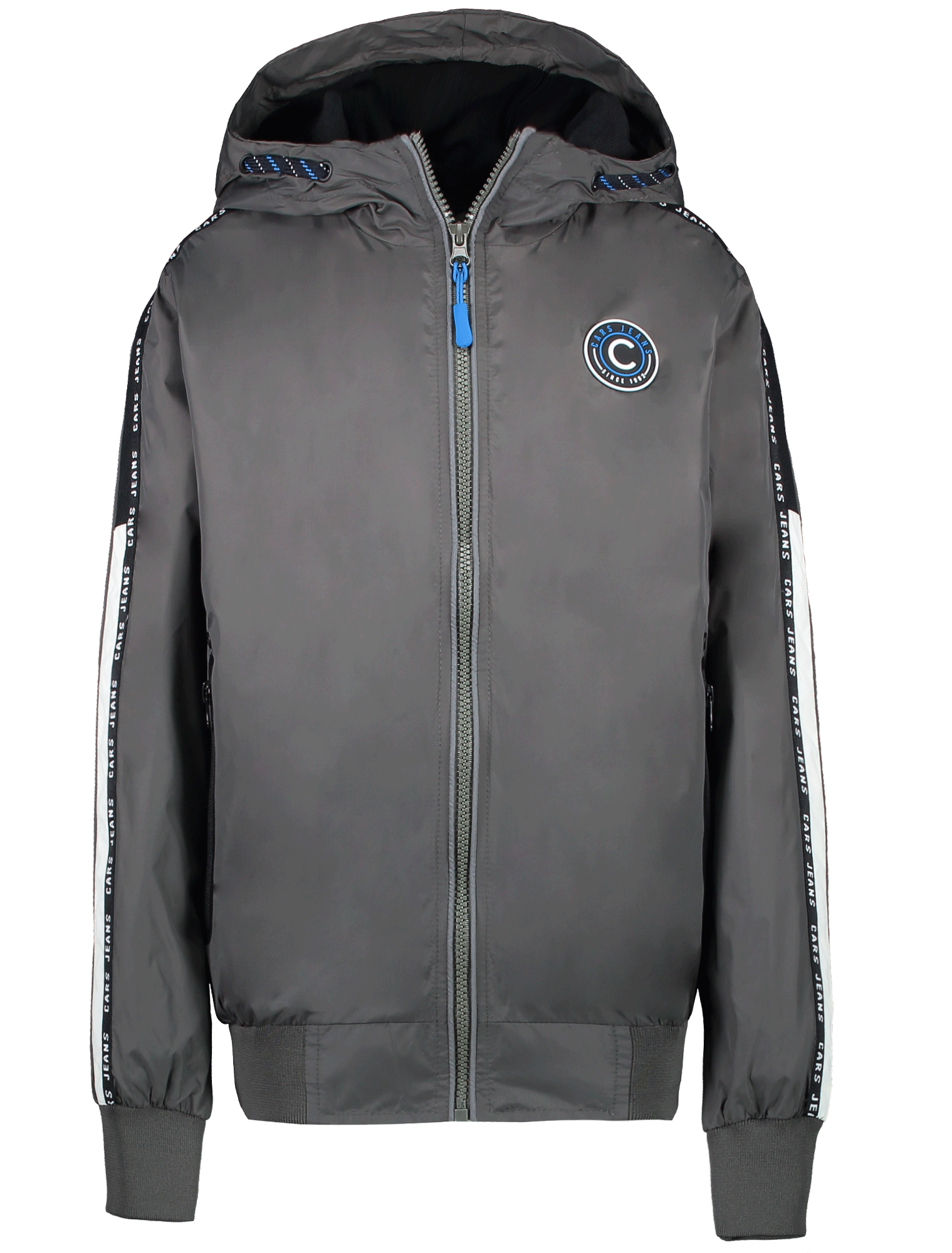 Sportlich leichte Sommerjacke / Übergangsjacke in Grau / Army mit Kapuze von CARS JEANS 30692-19