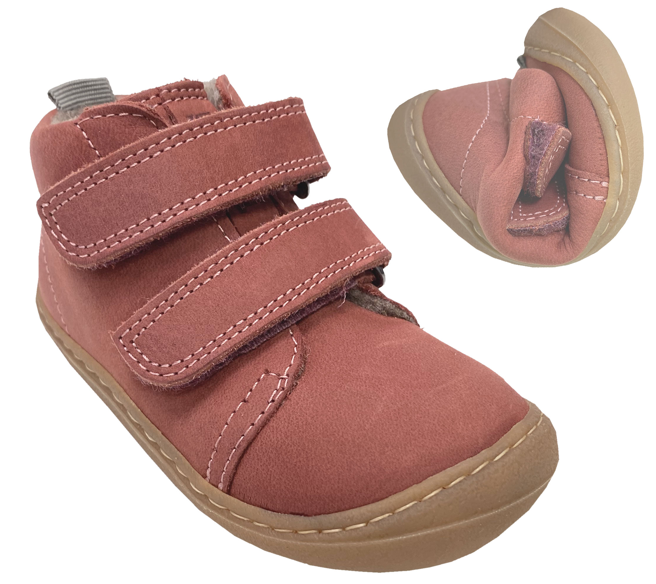 Barfußschuhe BOB Hydro, Wollfilz Futter schmalere Leiste -Spann Normal in BLOSSOM von KOEL