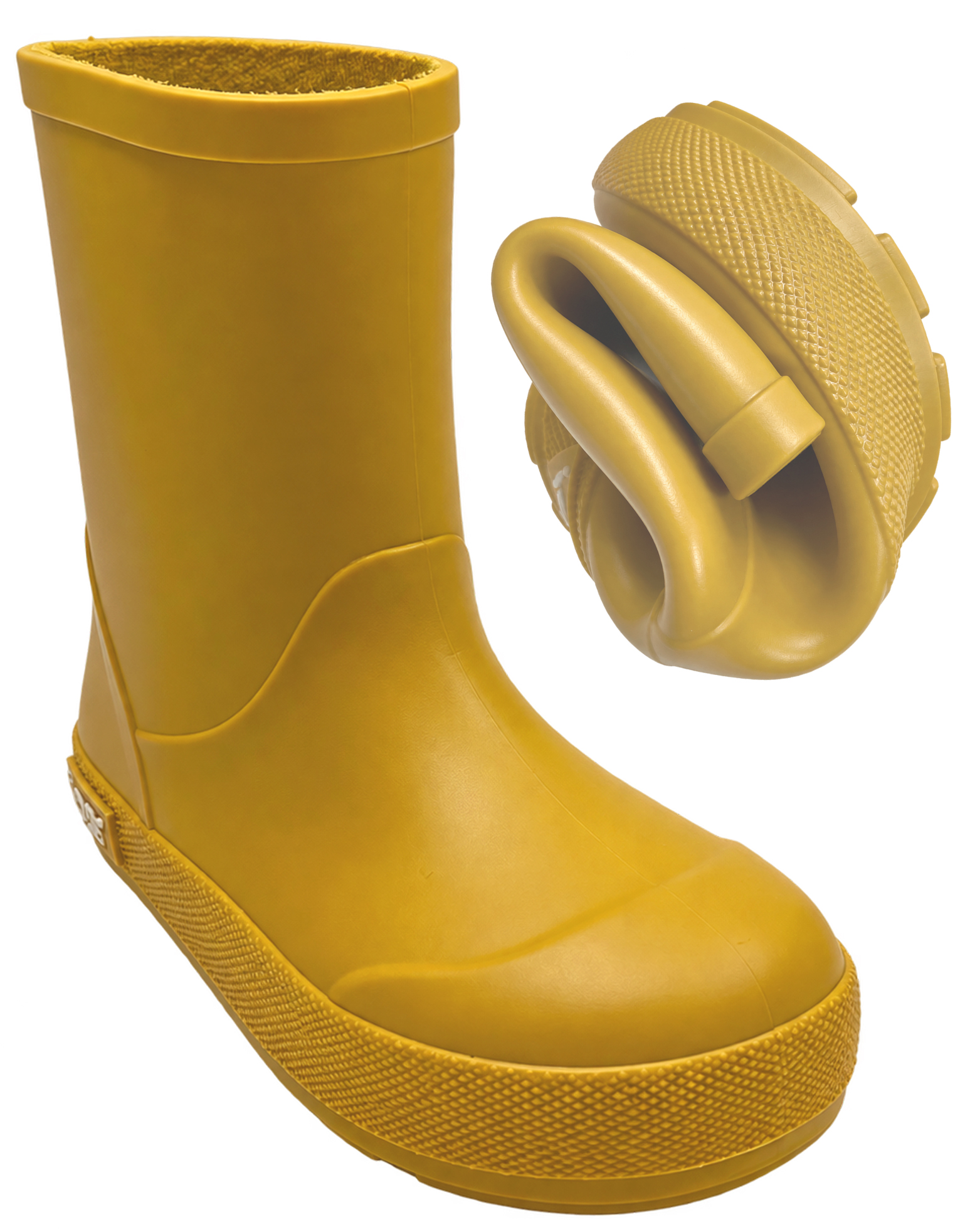 Super leichte & flexible Barfußgummistiefel YOGI von IGOR aus Spanien in Yellow