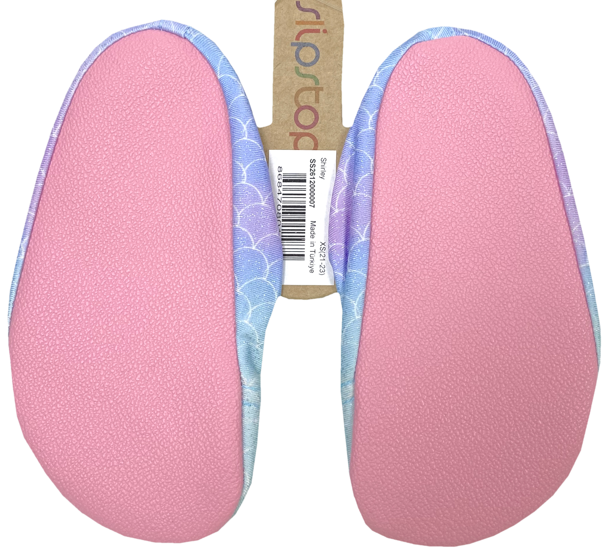 Slip Stop Badeschuhe / Turnschläppchen Barfußschuhe * Shirley / Meerjungfrau Violett / Türkis*
