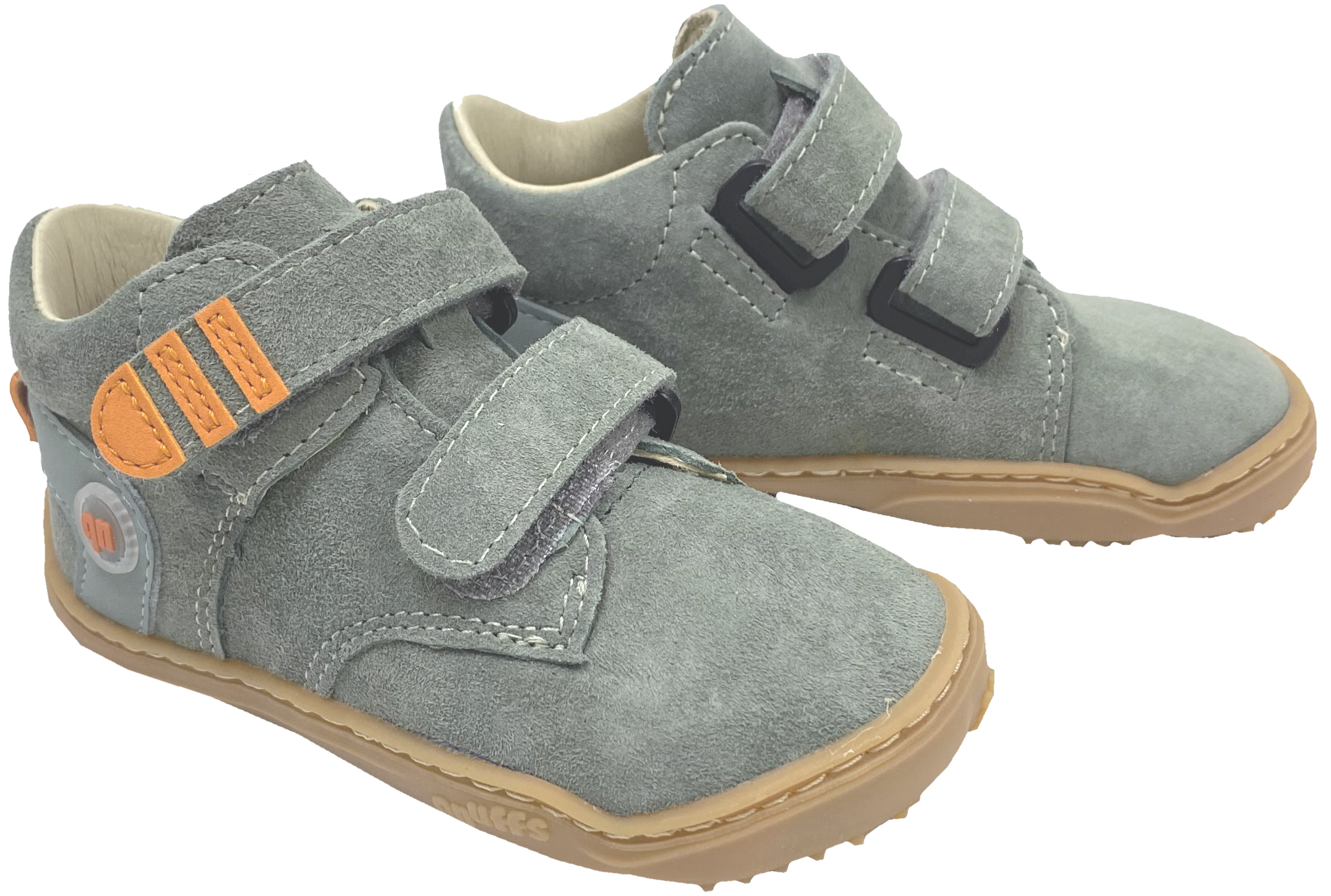 Knöchelhoher Leder Barfußschuh Kaltfutter von QNUFFS by Ricosta *BUCHE * in Salbei / River 0010132