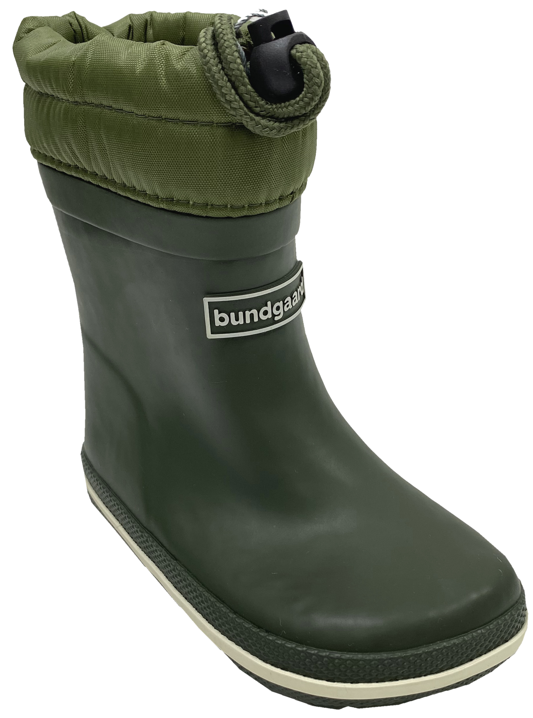 Barfuß Gummistiefel Kurzschaft * CIRRO LOW Warm * Winterfutter in Army Green von BUNDGAARD