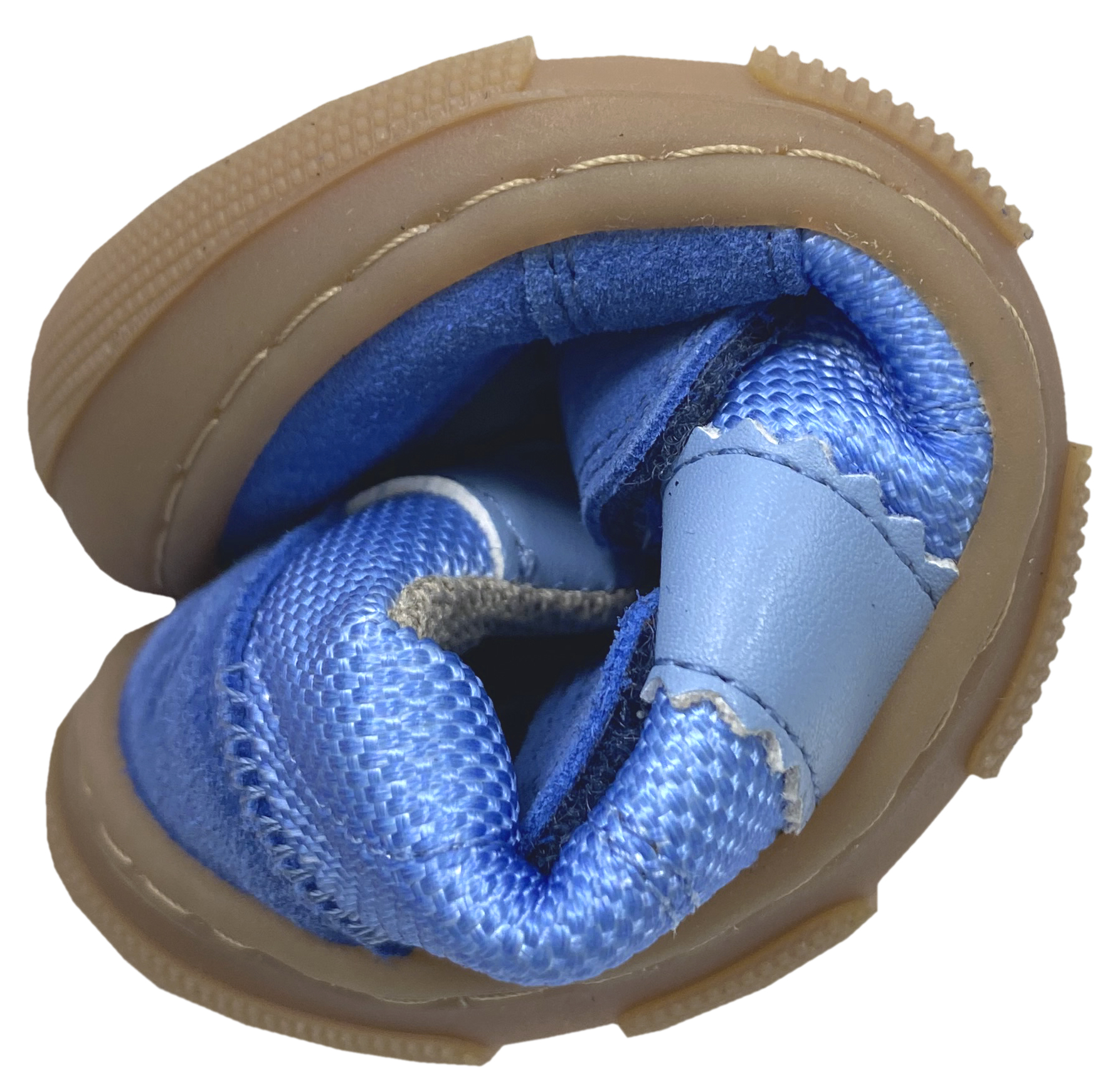 Barfuß Sneaker, Doppelklett Extra Weite & Breite *KOBI Fabrics * in Royal Blue von KOEL Barefoot 15W005.50K