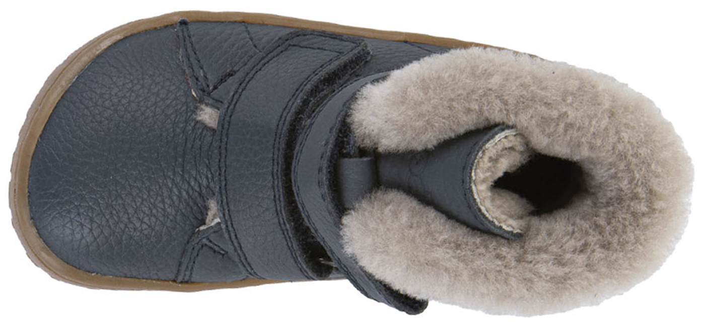 Barfußschuhe / Winterstiefel Nappaleder Dark Blue mit Lammfellfutter von FRODDO Barefoot G3160248